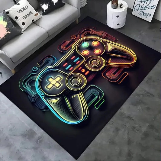 2024 Gaming Carpet for Boys Room Gamer Casual Carpet with Controller Design Rug for Game Room Bedroom