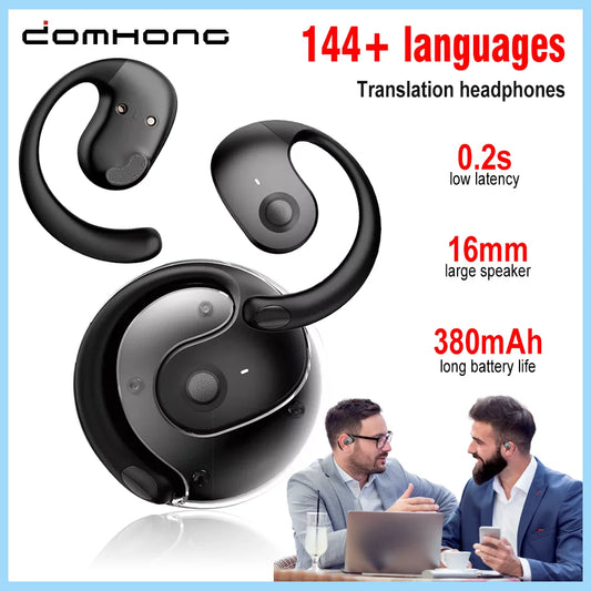 Translation Earphone Wireless Bluetooth Headphones Support 144 Languages Voice Translator