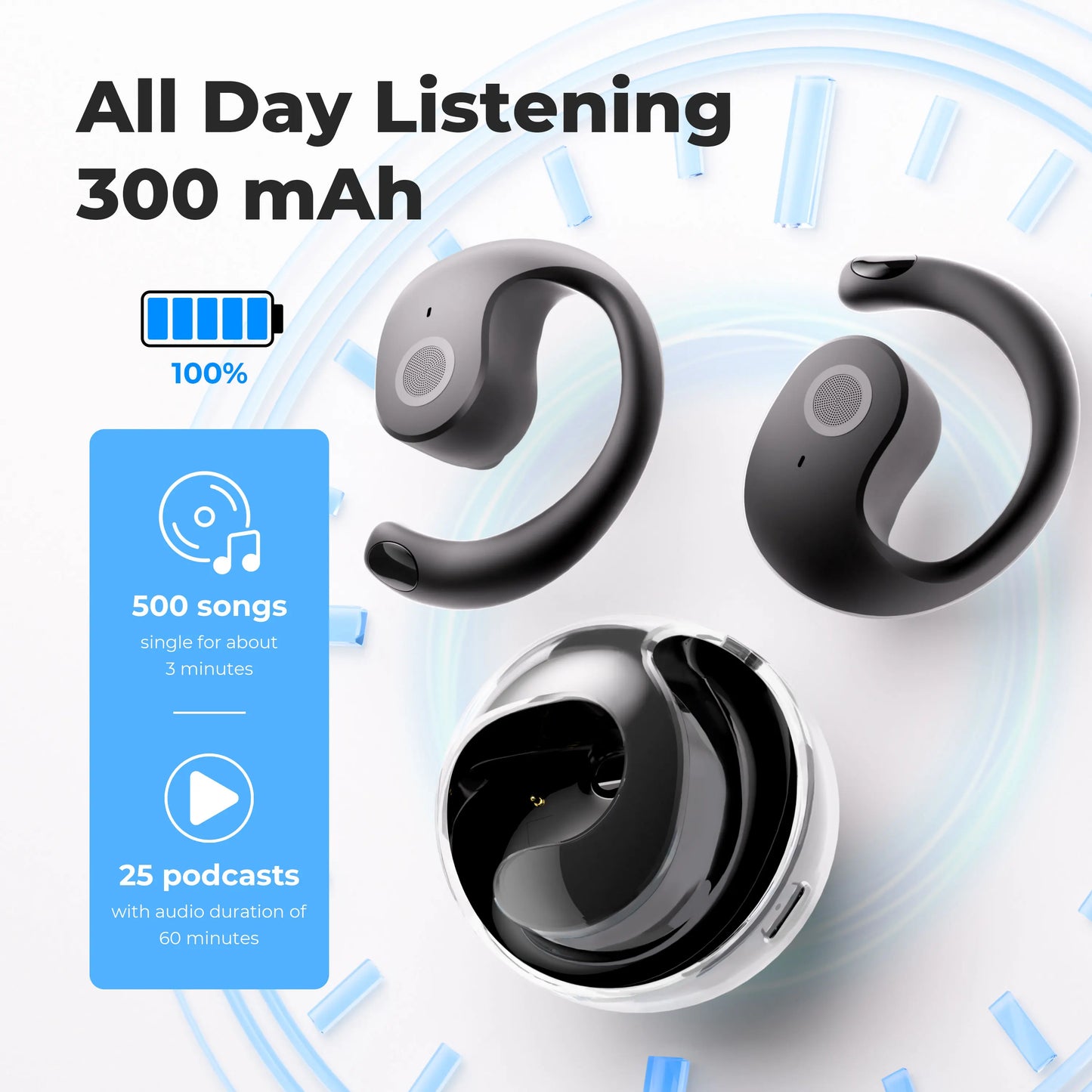 Translation Earphone Wireless Bluetooth Headphones Support 144 Languages Voice Translator