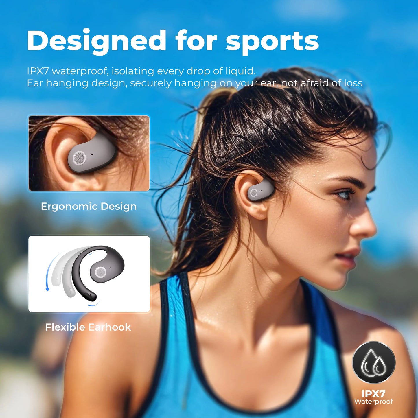 Translation Earphone Wireless Bluetooth Headphones Support 144 Languages Voice Translator